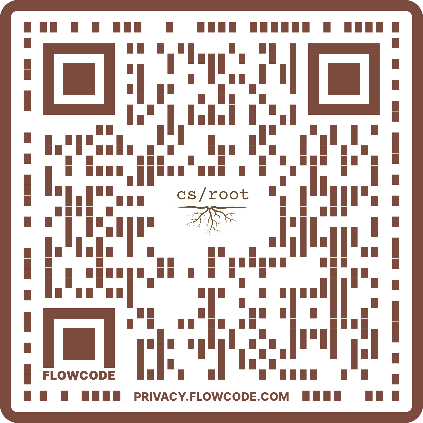 QR Code for cs/root Launch Event