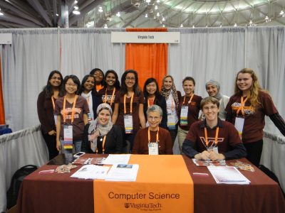 Dr. Ryder with students at Grace Hopper Conference