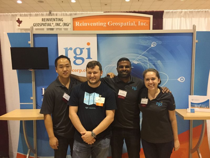 Reinventing Geospatial, Inc. team members have been participating in Virginia Tech's computer science career fairs since 2014. 