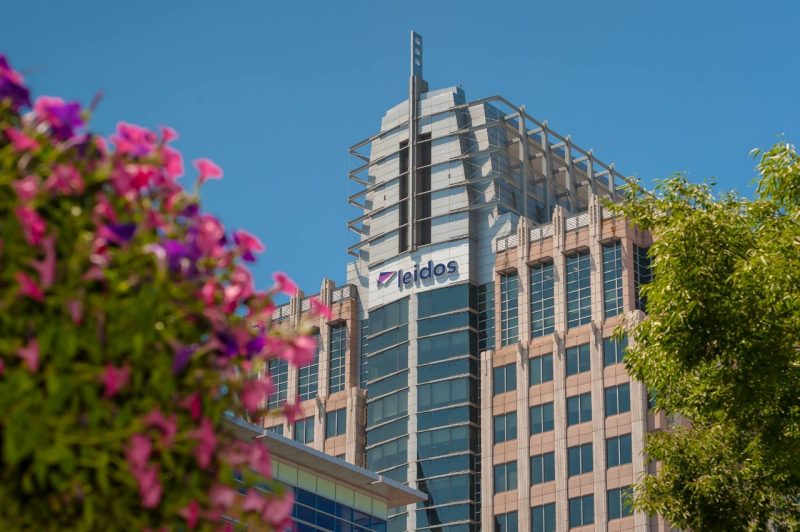 Building with Leidos signage.